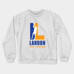 Landon Custom Player Basketball Your Name The Legend T-Shirt Crewneck Sweatshirt